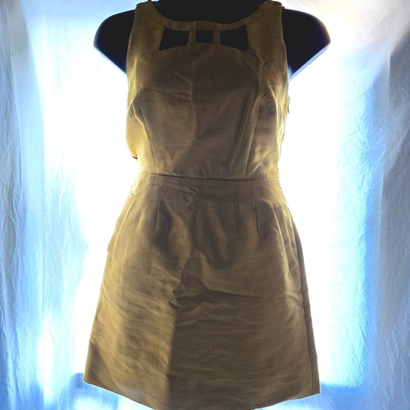 Maeve Dresses & Skirts - Elegant Gold Sleeveless Dress